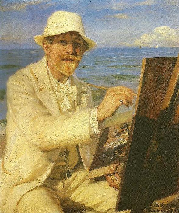 Peder Severin Kroyer selvportrat oil painting picture